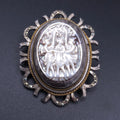 Silver three graces cameo brooch/pendant