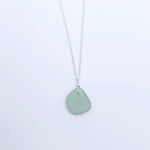 Sea Foam green sea glass necklace