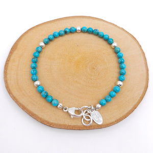 Turquoise beaded bracelet