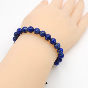 Lapis lazuli adjustable beaded bracelet