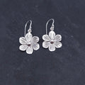 Sterling silver flower earrings