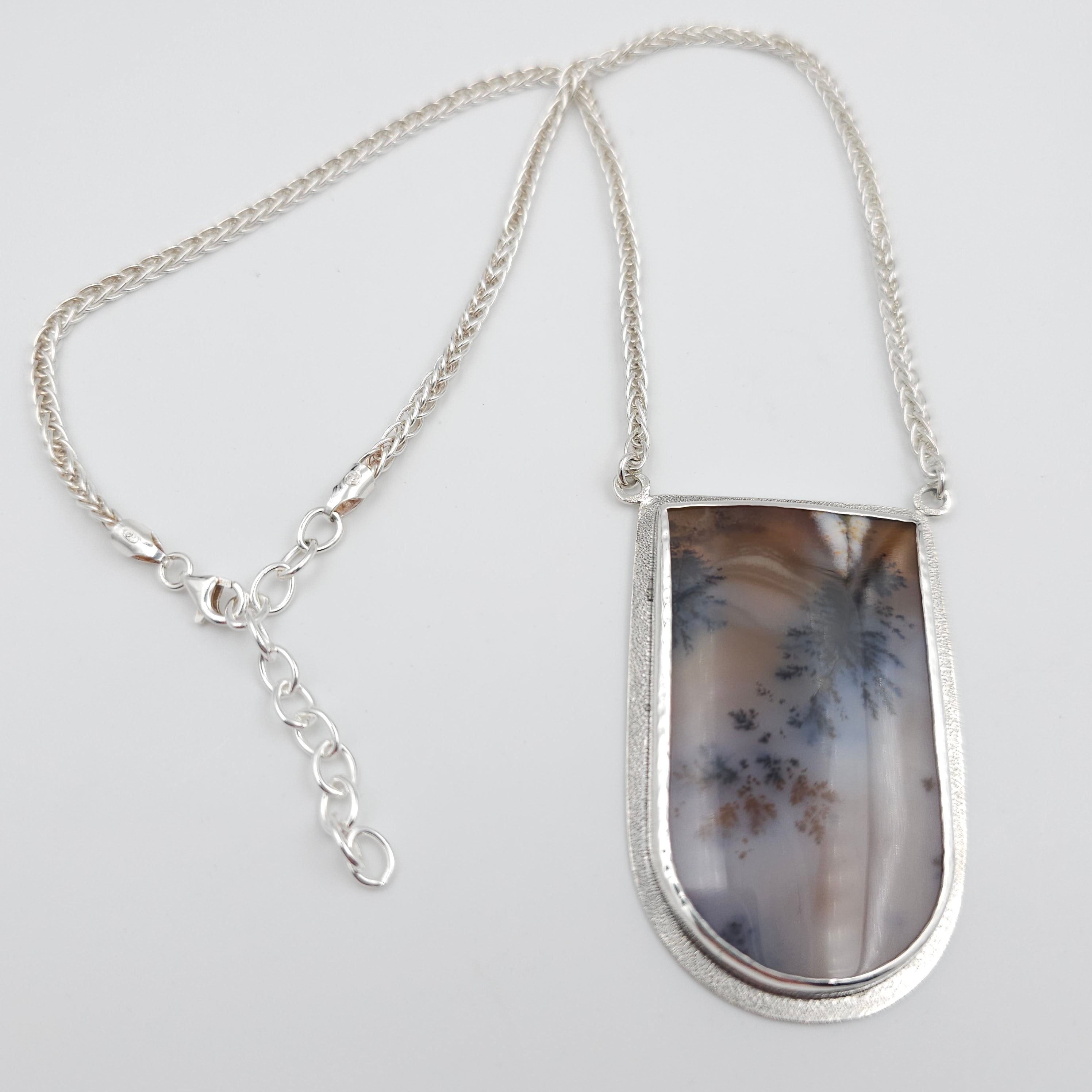 Large Dendritic Agate Statement necklace