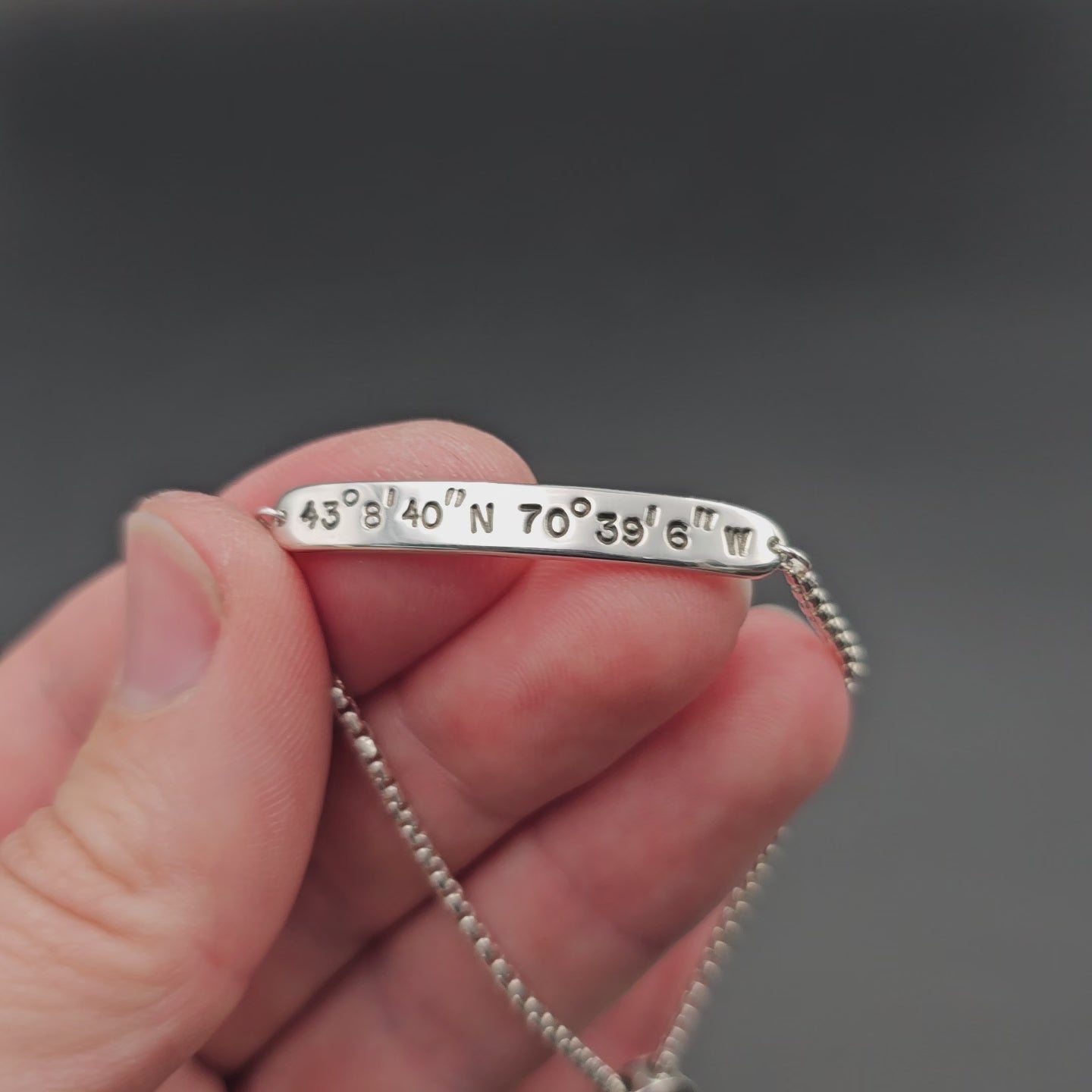 Adjustable sterling silver coordinates slide bracelet