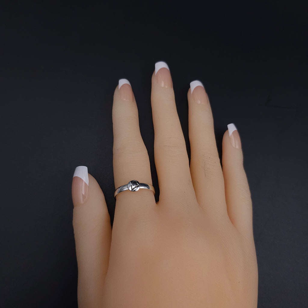 Maine - the way life should be sterling silver ring