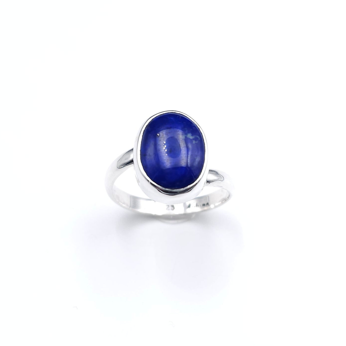 Lapis lazuli sterling silver adjustable ring