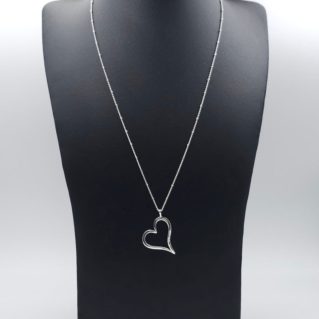 Sterling silver heart necklace