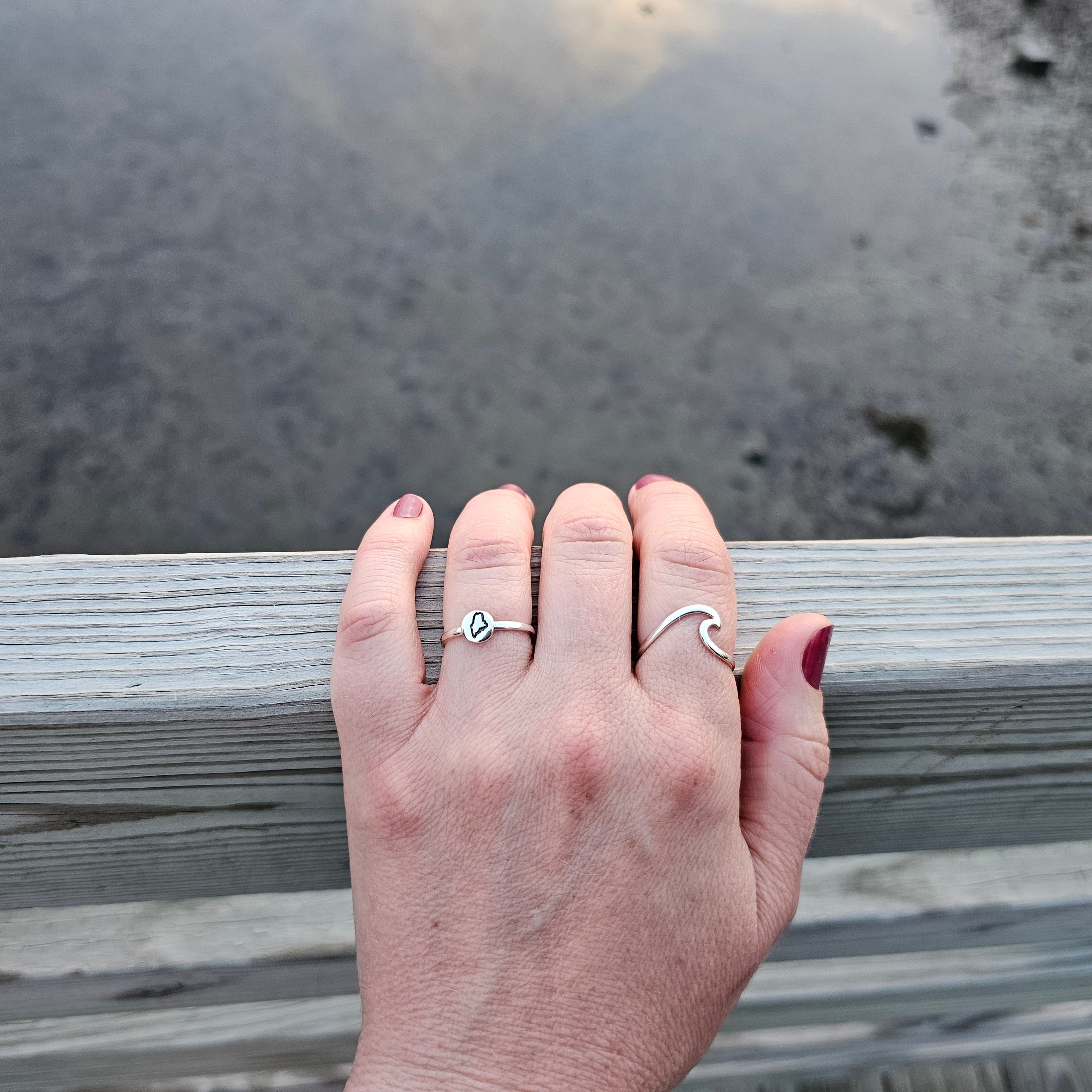 Maine ring sterling silver