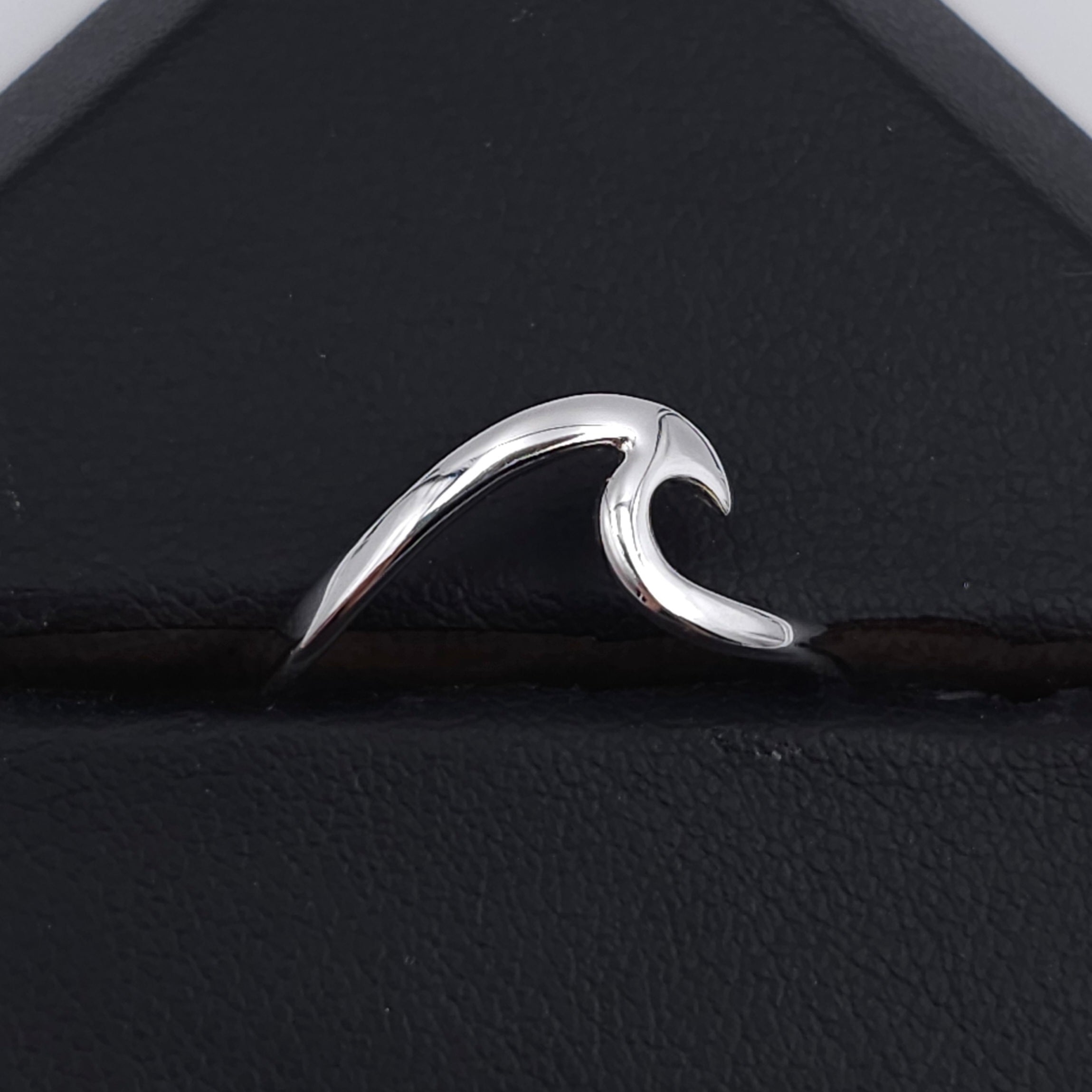 Wave ring sterling silver