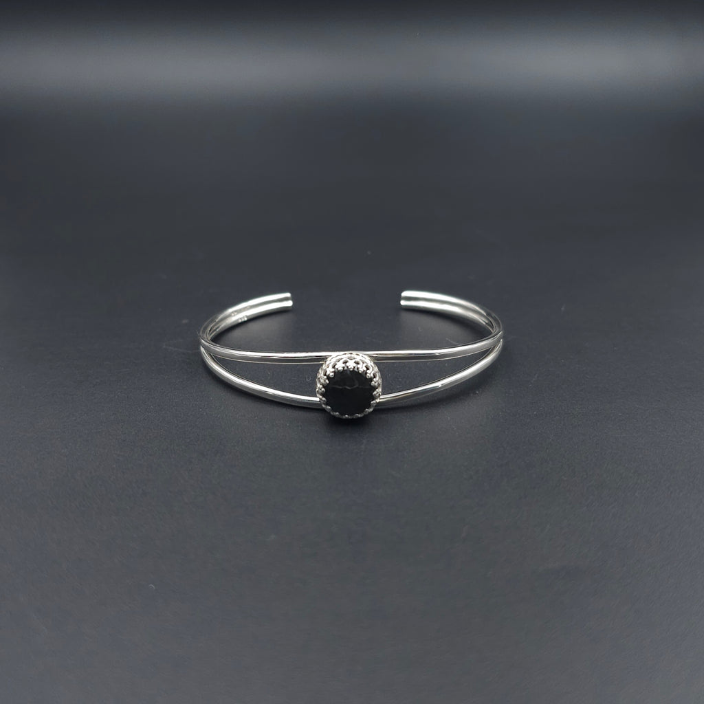 Labradorite sterling silver cuff bracelet