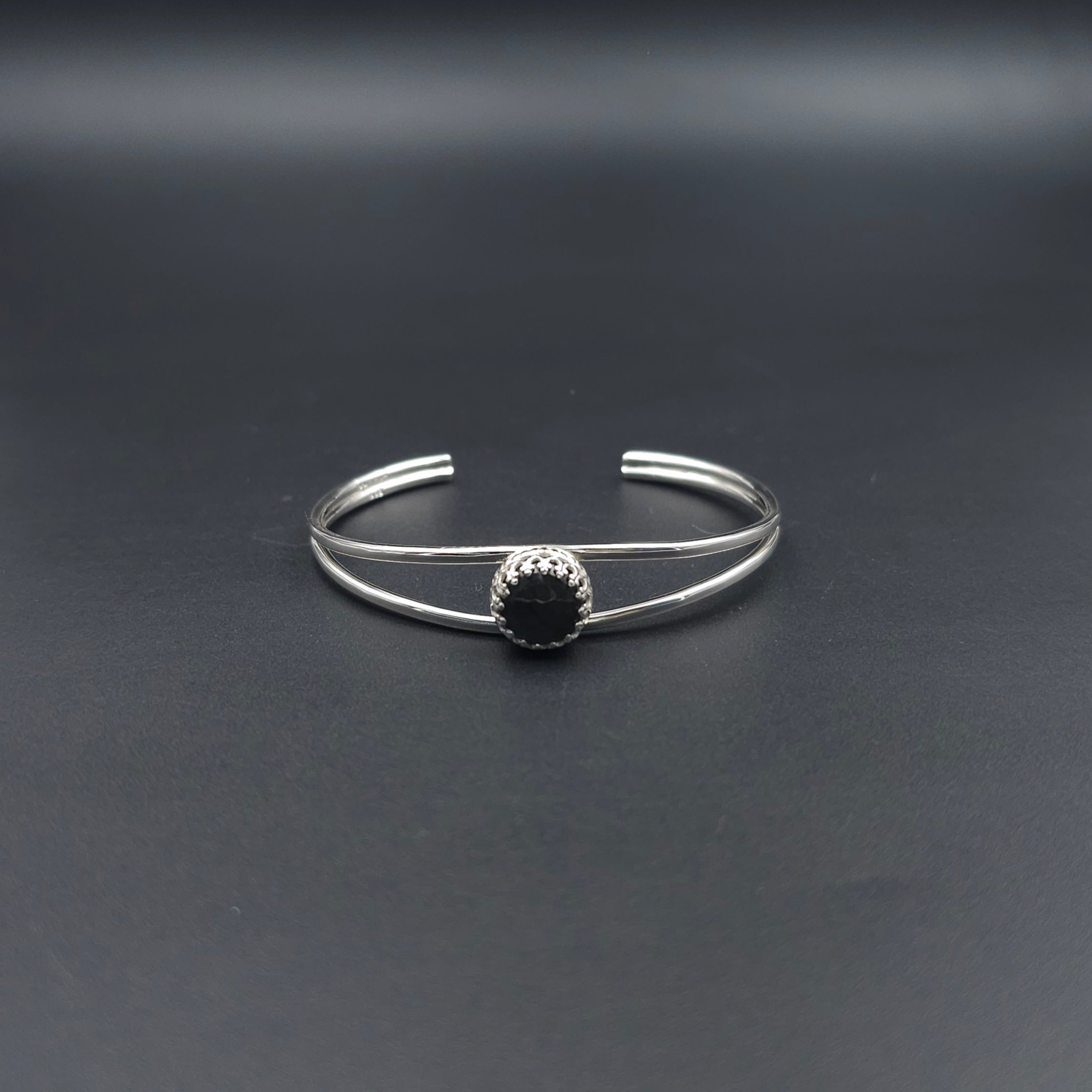 Labradorite sterling silver cuff bracelet