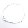 Sterling silver bar link bracelet