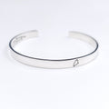Maine, the way life should be sterling silver cuff bracelet