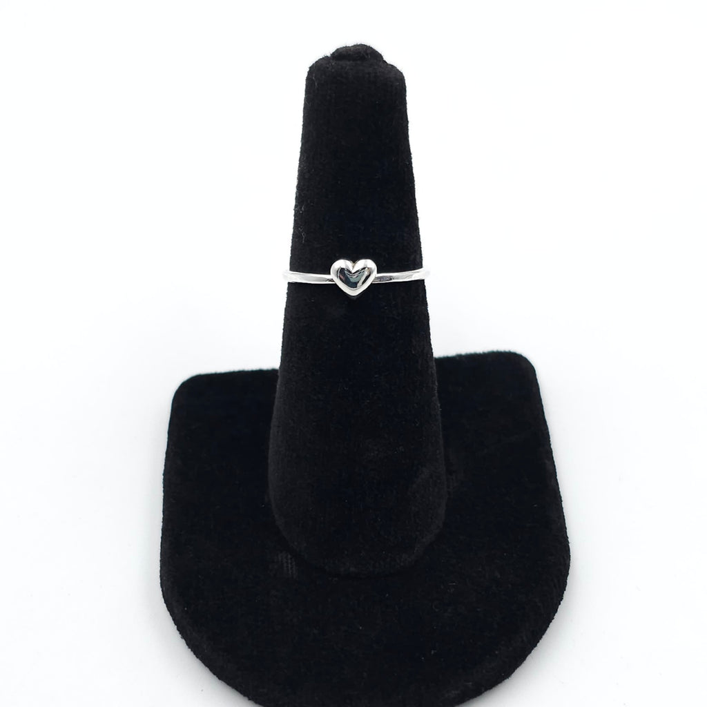 Cute little heart ring in sterling silver