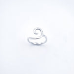 Sterling silver spiral ring