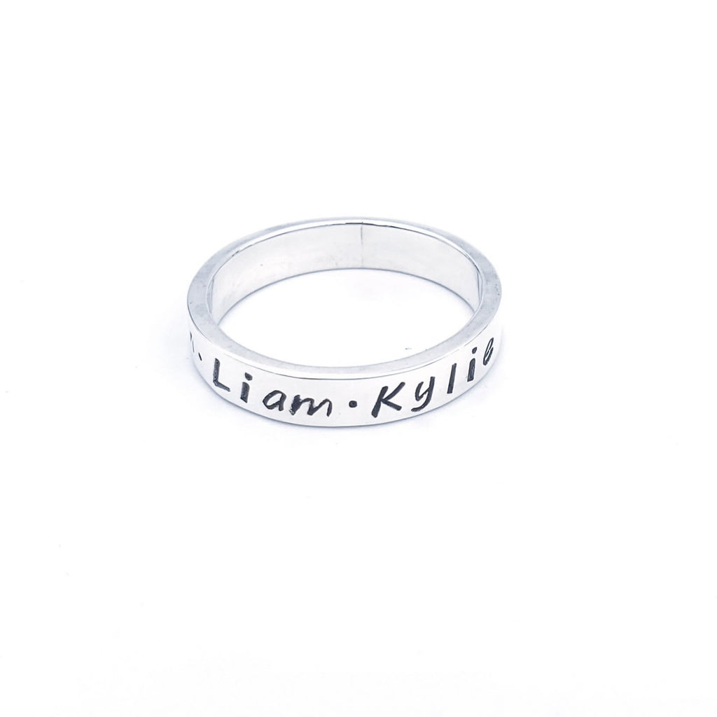 Name ring with names Liam and Kylie