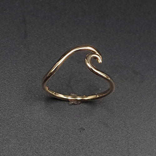 14k Gold wave ring
