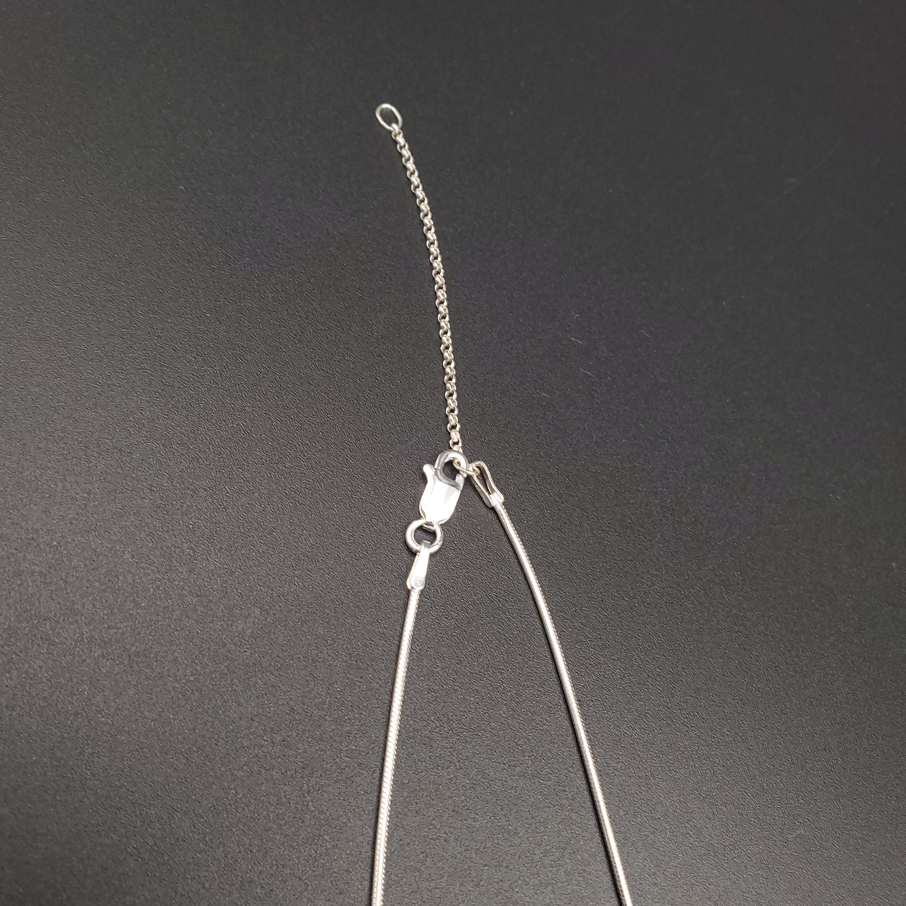 silver lobster clasp with extension
