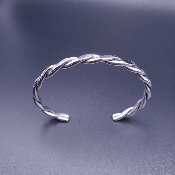 Vintage Wheat Twisted Bracelet for Men, Antiqued Stainless Steel Minim–  earthychicaccessories