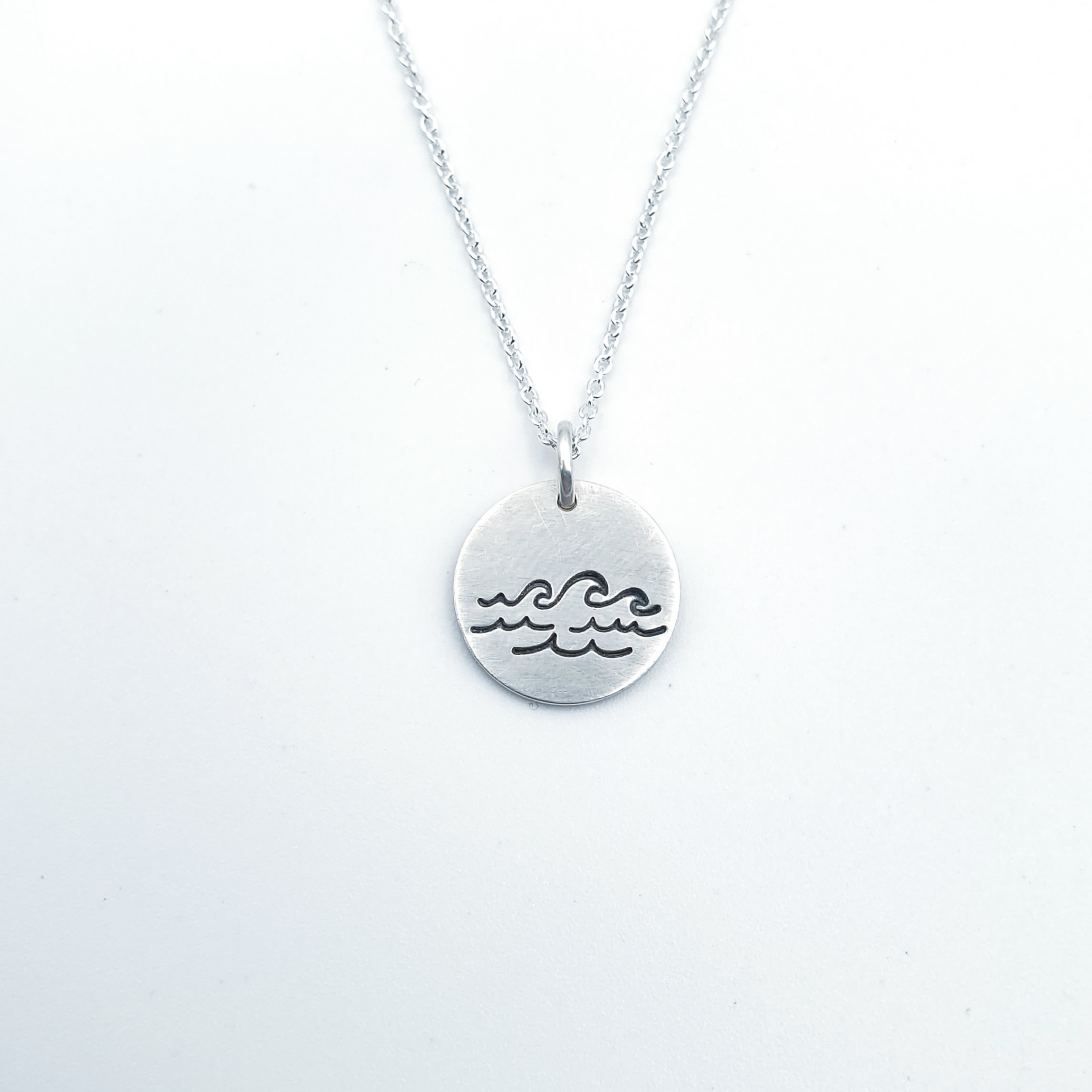 Waves necklace sterling silver